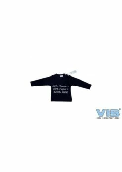 Baby T-shirt Navy 50% Mama + 50 % Papa = 100% IK| Feestkleding Breda