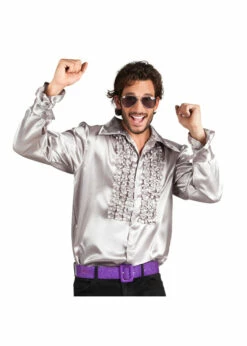 Disco Blouse Zilver |Feestkleding Breda