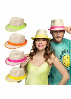 Hoed Neon Geel Oranje Roze Groen