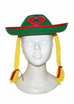 Hoedje Tirol Met Vlechten | Feestkleding Breda