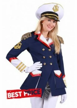 Jas Dame ''Ahoy'', Marineblauw-Mix Van Kleuren