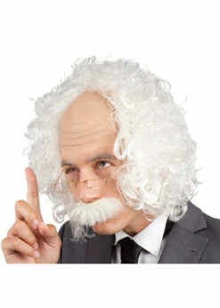 Pruik Proffesor Met Bril En Snor | Feestkleding Breda