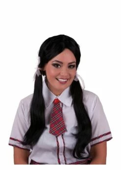 Pruik Schoolmeisje Zwart | Feestkleding Breda
