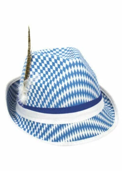 Tiroler Hoedje Blauw-wit | Feestkleding Breda