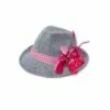 Tiroler Hoedje Grijs/roze | Feestkleding Breda